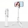Teleskopski Bluetooth selfie stick / stativ za daljinsko upravljanje za iPhone - bijela