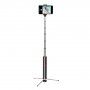 Baseus bluetooth teleskopski aluminijski selfie stick sa stativom - crvena