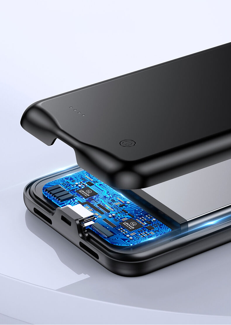 Usams maskica s baterijom 4500mAh za iPhone 11 - crni