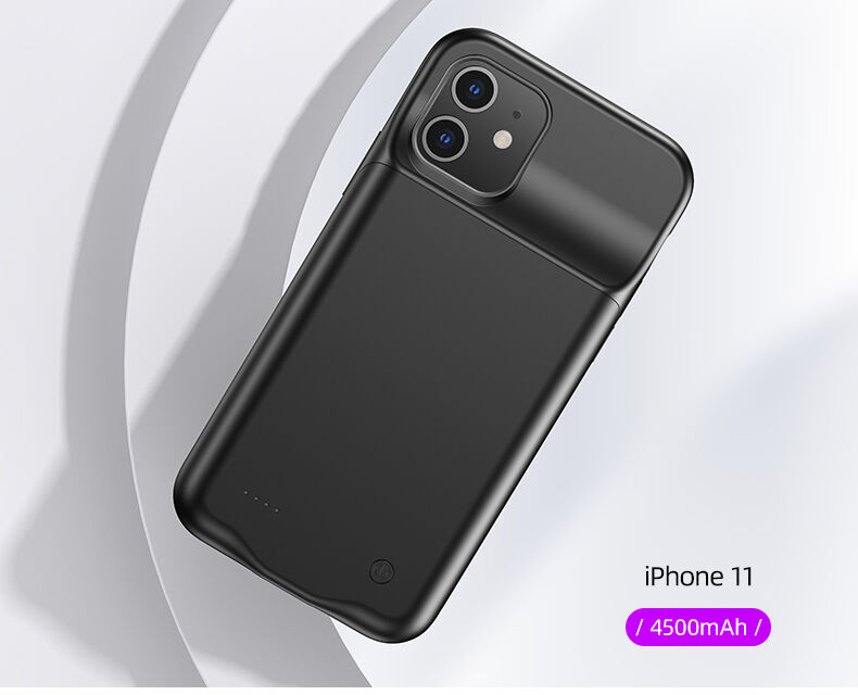 Usams maskica s baterijom 4500mAh za iPhone 11 - crni