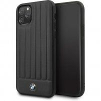 BMW maskica od prave kože za iPhone 11 Pro Max - crni