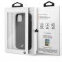 BMW maskica od prave kože za iPhone 11 Pro Max - crni