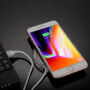 Qi bežični punjač za brzo punjenje i svjetlosnom indikacijom za iPhone - plava