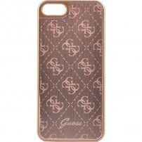 Guess 4G Aluminium maskica za iPhone 5 / 5S / SE (2016) - ružičasto zlatni