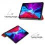 Futrola od PU kože s funkcijom uspavljivanja za iPad Pro 12,9" (2018-2022) - crveno