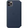 Originalna Apple Folio kožna maskica za iPhone 11 Pro Max - duboko plava
