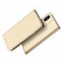 DUX DUCIS futrola s postoljem i pretincem za dokumente za Apple iPhone XS / iPhone X - zlatna