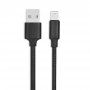 Opleteni kabel za podatke i punjenje s USB-A 2.0 / Lightning za iPhone / iPad / iPod / AirPods - 2 m - crni