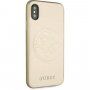 Guess Saffiano maskica s logotipom za iPhone X / XS - zlatni