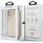 Guess Saffiano maskica s logotipom za iPhone X / XS - zlatni