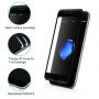 HAT PRINCE tvrdo 3D staklo za cijeli perimetar telefona za iPhone 8 / 7 - 0.2mm - crna