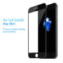 BASEUS tvrdo 3D staklo za cijeli perimetar telefona za iPhone 8 / 7 - 0.23mm - crna