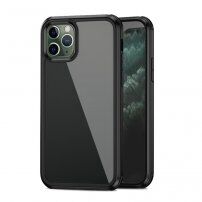 Ipaky zaštitna maskica od meke plastike i kaljenog stakla za iPhone 11 Pro Max - crni