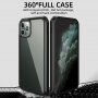 Ipaky zaštitna maskica od meke plastike i kaljenog stakla za iPhone 11 Pro Max - crni
