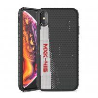 Ipaky stilska maskica s tekstilnom površinom za iPhone XS Max - Crnobijeli
