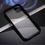 Futrola za cijeli mobitel od kaljenog stakla s metalnim okvirom za iPhone 11 - crno