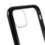 Futrola za cijeli mobitel od kaljenog stakla s metalnim okvirom za iPhone 11 Pro Max - crno