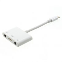 Redukcija lightning priključka s dva jack 3.5mm priključka i lightning priključkom za Apple iPhone / 8 / 8 Plus / 7 / 7 Plus