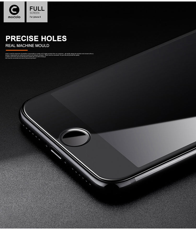 Mocolo kaljeno 2,5D staklo za iPhone 7 / 8 - bijelo