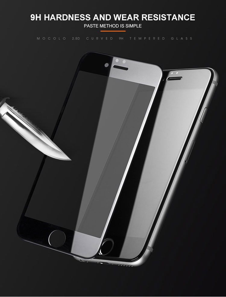 Mocolo kaljeno 2,5D staklo za iPhone 7 / 8 - bijelo