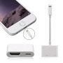 Redukcija lightning priključka s HDMI i Lightning utorom za iPhone / iPad - bijelim