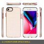 Prozirna maskica sa strukturom saća za iPhone 6 / 6S / 7 / 8 - crni