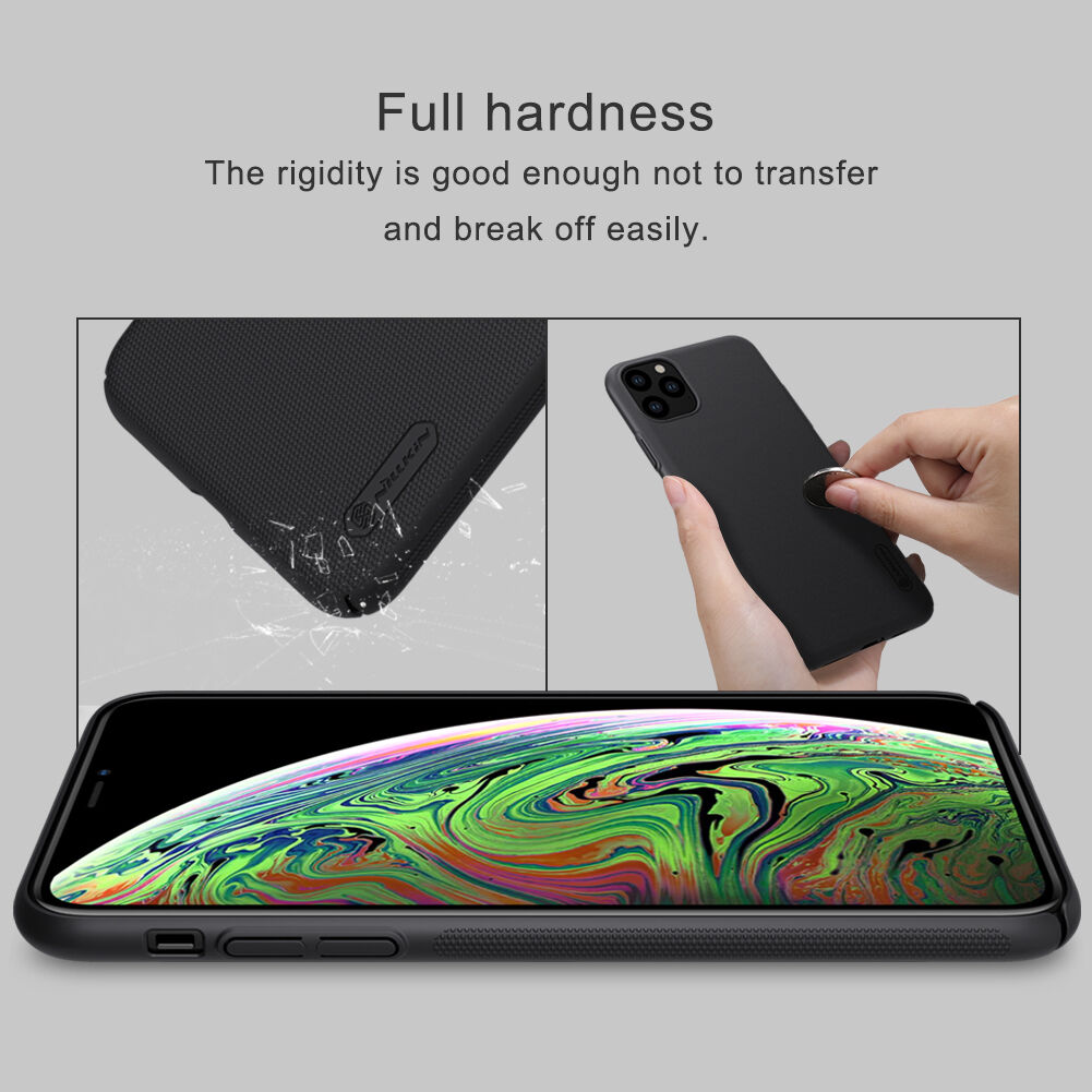 Nillkin mat maskica sa zrnastom površinom za iPhone 11 Pro Max - crni