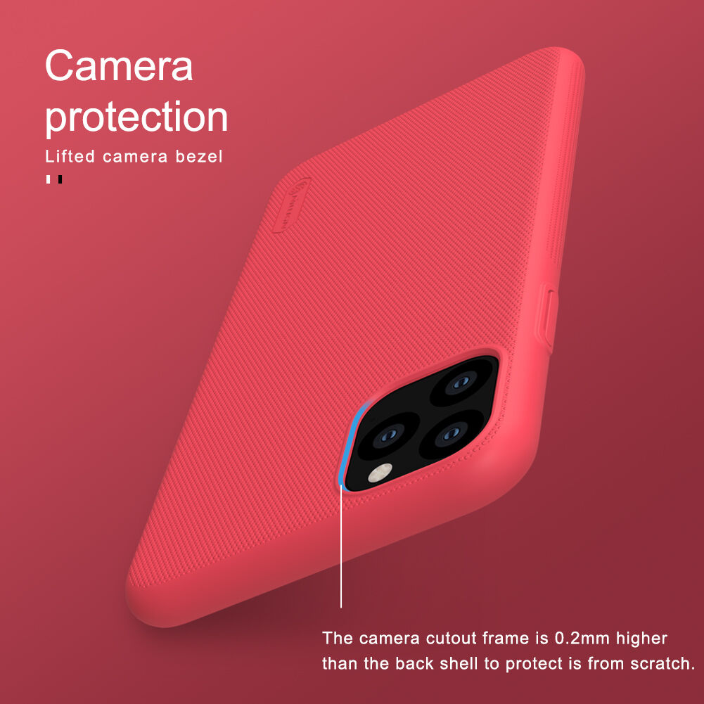 Nillkin mat maskica sa zrnastom površinom za iPhone 11 Pro Max - crni