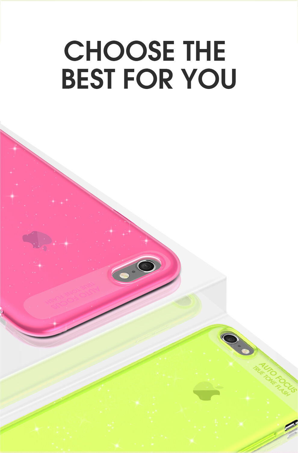 X-Level blještava maskica od meke plastike za iPhone 6 / 6S - crni
