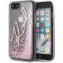 Karl Lagerfeld Signature Glitter maskica za iPhone 7 / 8 / SE (2020/2022) - ružičasto zlatni