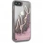 Karl Lagerfeld Signature Glitter maskica za iPhone 7 / 8 / SE (2020/2022) - ružičasto zlatni