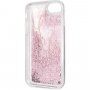 Karl Lagerfeld Signature Glitter maskica za iPhone 7 / 8 / SE (2020/2022) - ružičasto zlatni