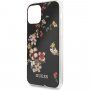 Guess Flower Shiny N.4 maskica za iPhone 11 Pro Max - crni
