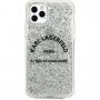 Karl Lagerfeld St. Guillaume Glitter maskica za iPhone 11 Pro Max - srebrni