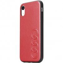 Audi originalna maskica od PU kože za iPhone 11 Pro Max - crveni