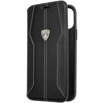 Lamborghini Huracan originalna kožna futrola za iPhone 11 Pro - crno
