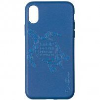 Wilma Matte Turtle Eco eko razgradiva maskica za iPhone X / XS - plavi
