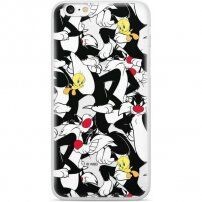 Originalna maskica Warner Bros Sylvester and Tweety za iPhone 7 / 8 / SE (2016) - crni
