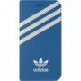 Adidas originalna flip futrola s logotipom i prugama za iPhone 7 / 8 / SE (2020/2022) - plavo-bijela