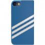 Adidas originalna flip futrola s logotipom i prugama za iPhone 7 / 8 / SE (2020/2022) - plavo-bijela