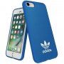 Adidas originalna maskica s logotipom i kožnom strukturom za iPhone 6 / 6S / 7 / 8 / SE (2020/2022) - plavi