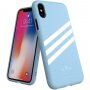 Adidas originalna maskica s tekstilnom površinom iPhone X / XS - Svijetloplav