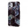 Maskica od meke plastike mramornai uzorak za iPhone 11 - crni