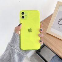 Neonska maskica od meke plastike za iPhone 11 - žuti