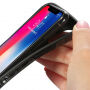 BENKS plastična maskica otporna na udarce s dijamantnim uzorkom za iPhone XS / iPhone X - bijela