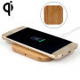 Luksuzni Qi bežični punjač od bambusovog drva za iPhone / 8 / 8 Plus - kockasta