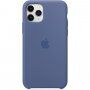 Originalna Apple silikonska maskica za iPhone 11 Pro Max - oprana plava