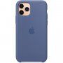 Originalna Apple silikonska maskica za iPhone 11 Pro Max - oprana plava