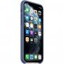 Originalna Apple silikonska maskica za iPhone 11 Pro Max - oprana plava