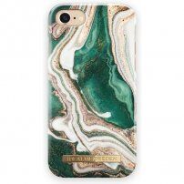 iDeal Of Sweden mramorirana maskica za iPhone 6 / 6S / 7 / 8 / SE (2020/2022) - zlatno zelena